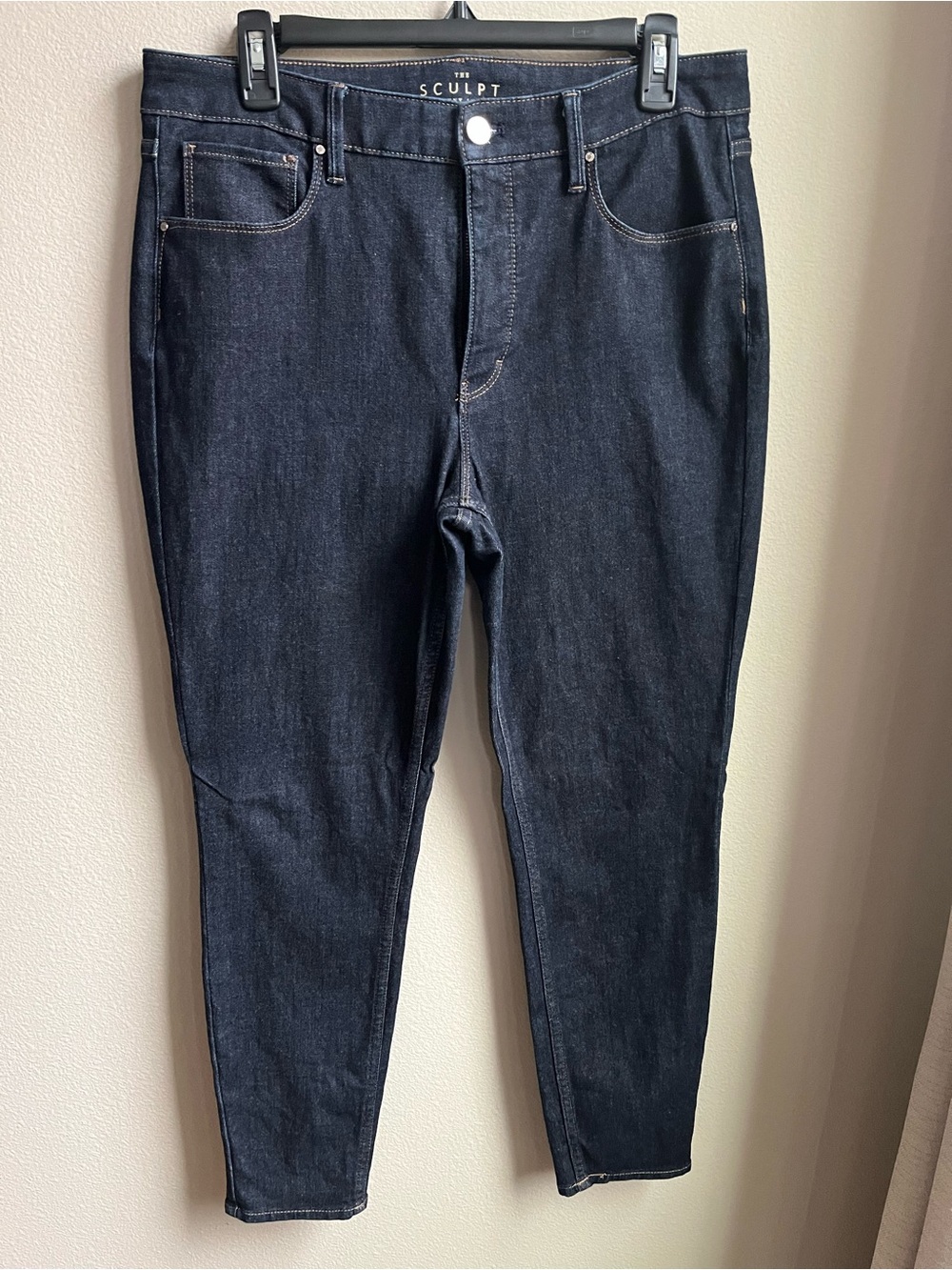 White House Black Market Sculpt Skinny Ankle High-Rise Dark Blue Denim Jeans